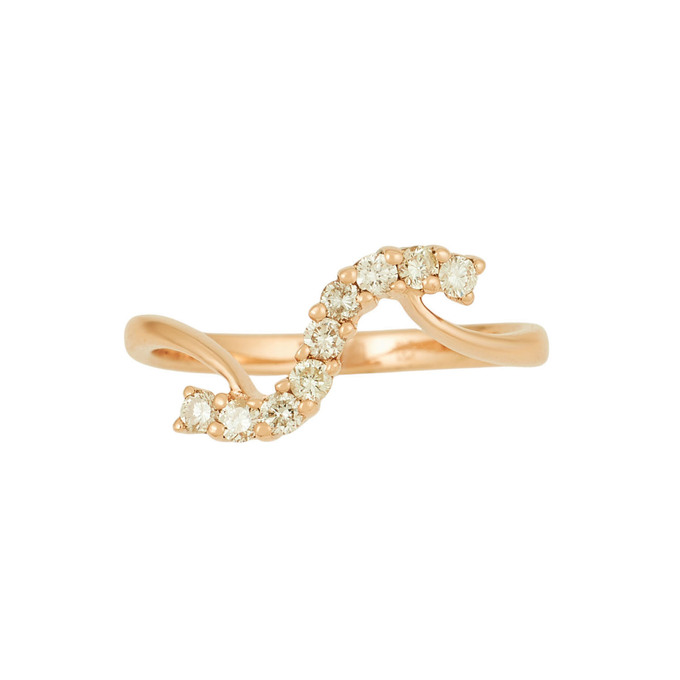 Кольцо из золота 585 пробы c бриллиантами