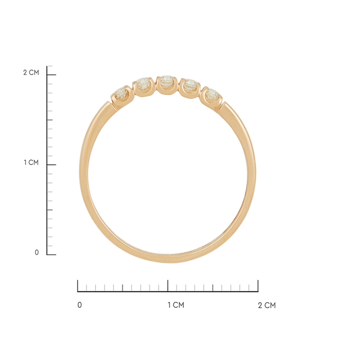 Кольцо из золота 585 пробы c бриллиантами, Л 3910 2624 за 20950