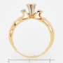 Кольцо из комбинированного золота 585 пробы c 11 бриллиантами Л25073829 фото 4