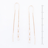 Серьги из золота 585 пробы c фианитами
