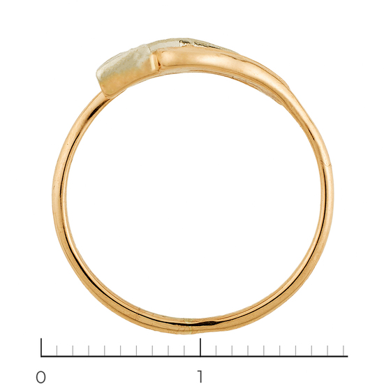 Кольцо из комбинированного золота 585 пробы, Л06135273 за 9030
