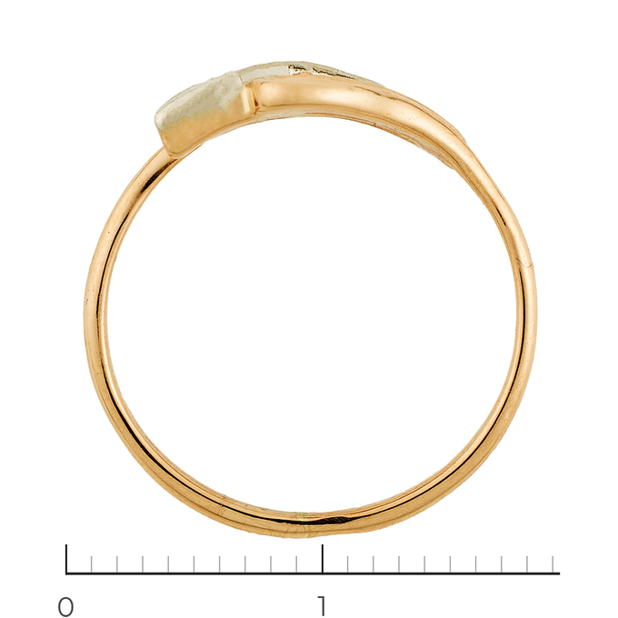 Кольцо из комбинированного золота 585 пробы