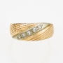 Кольцо из комбинированного золота 585 пробы c 5 бриллиантами Л23147207 фото 2