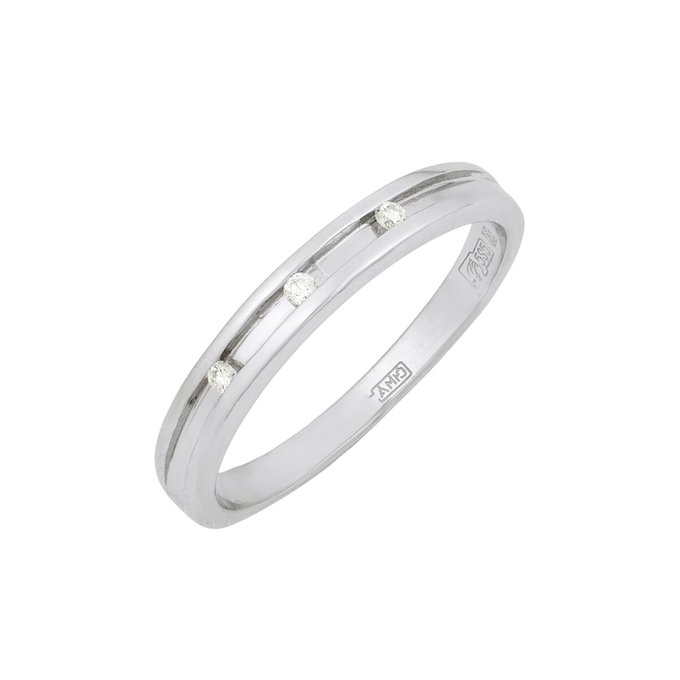 Кольцо из золота 585 пробы c бриллиантами