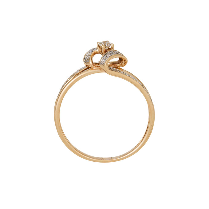 Кольцо из золота 585 пробы c бриллиантами, Л 1116 7219 за 28400