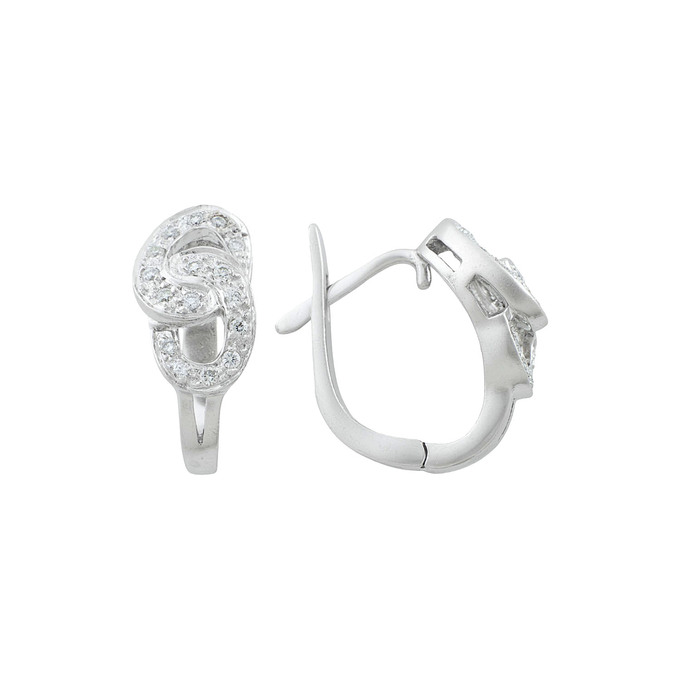 Серьги из золота 585 пробы c бриллиантами, Ц О007 2396 за 64000