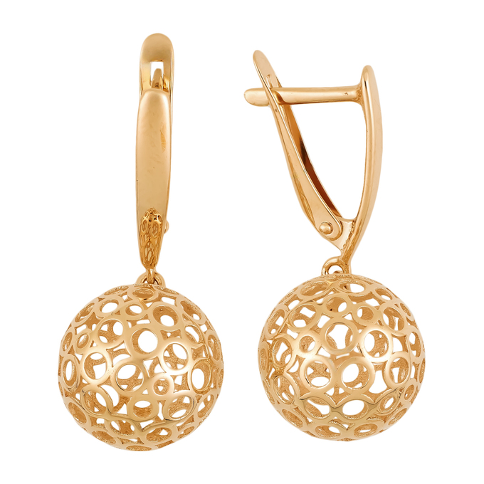Серьги из золота 585 пробы