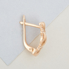 Серьги из красного золота 585 пробы c фианитами