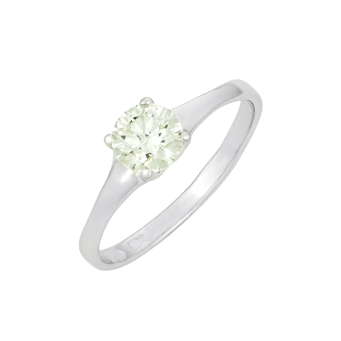 Кольцо из золота 585 пробы c бриллиантом