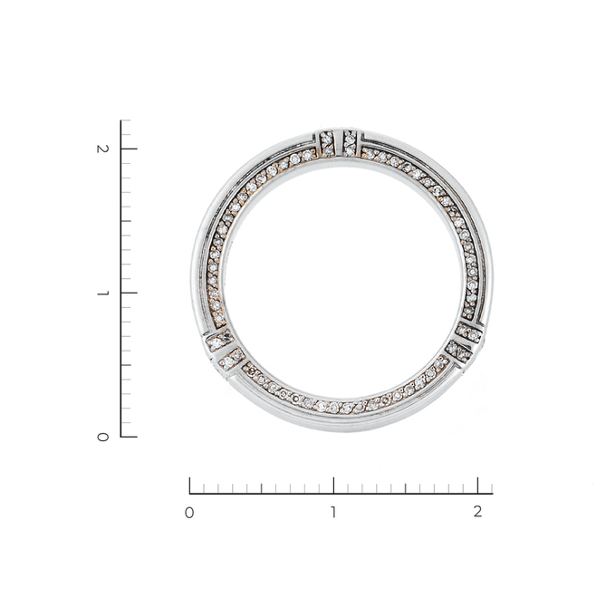 Кольцо из белого золота 585 пробы c 150 бриллиантами, Л 3606 1753 за 66800