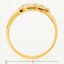 Кольцо из комбинированного золота 750 пробы c 2 бриллиантами Л43035535 фото 4