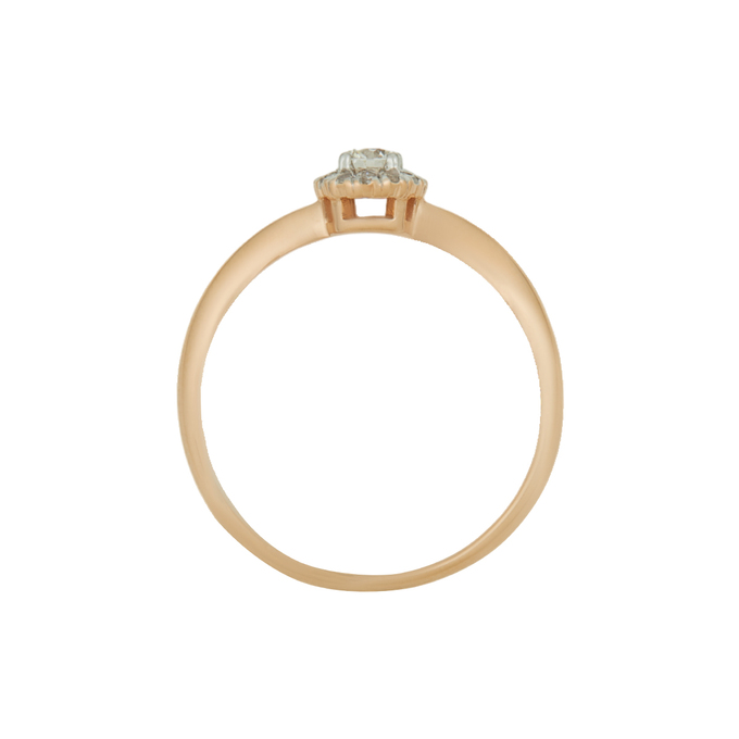 Кольцо из золота 585 пробы c бриллиантами, Л 6202 0629 за 22800