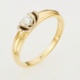 Кольцо из комбинированного золота 750 пробы c 1 бриллиантом Л45051006 фото 1