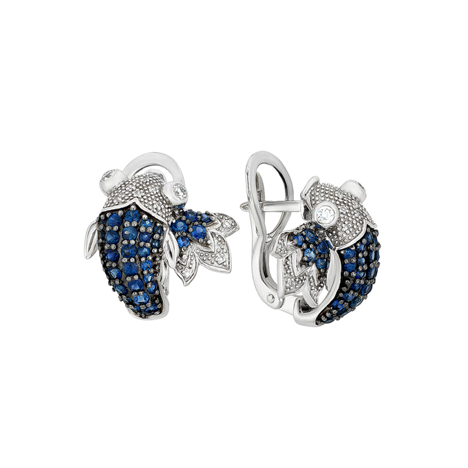 Серьги и Кольцо с сапфирами и бриллиантами, К 0000 2762 за 313000