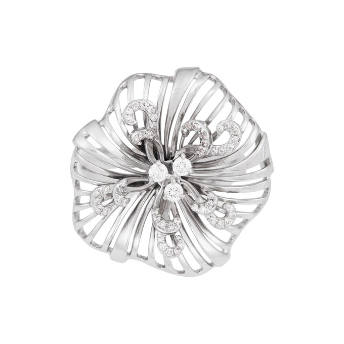 Кольцо из золота 585 пробы c бриллиантами, Л 6302 5838 за 96000