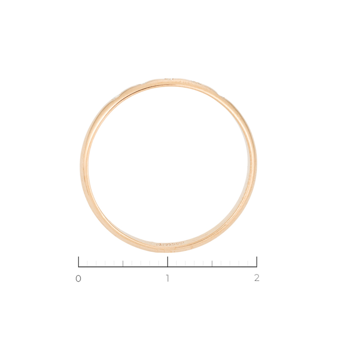 Кольцо из золота 585 пробы c 5 бриллиантами, Л 6201 7259 за 19120