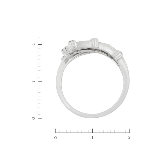 Кольцо из белого золота 585 пробы c 14 бриллиантами, Л43061229 за 35920