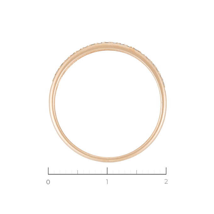 Кольцо из золота 585 пробы c 40 бриллиантами