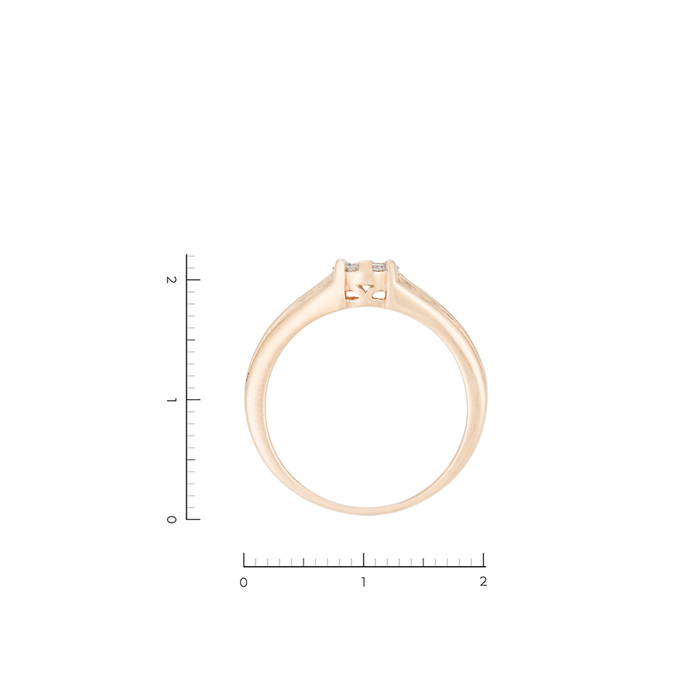 Кольцо из золота 585 пробы c 23 бриллиантами, Л 0511 2662 за 31120