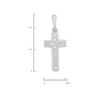 Подвеска-крестик из золота 585 пробы c бриллиантами