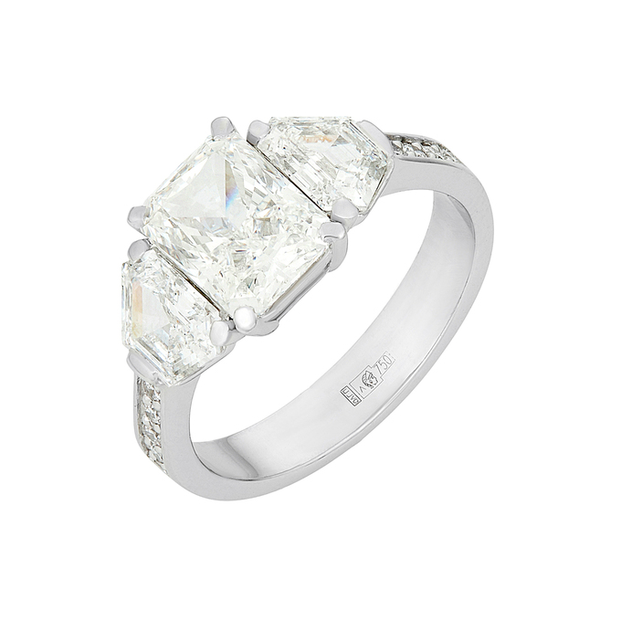 Кольцо из золота 750 пробы c бриллиантами, Л 2811 7807 за 2600000