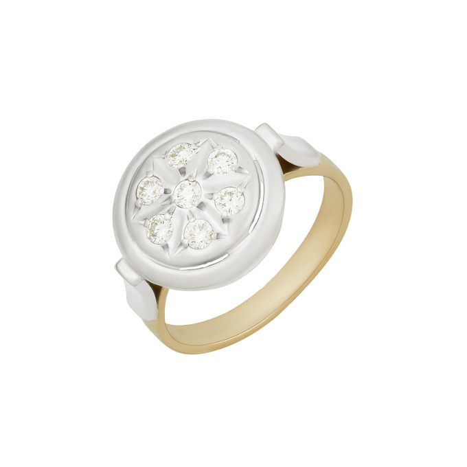 Кольцо из золота 750 пробы c бриллиантами, Л 0408 7390 за 126000