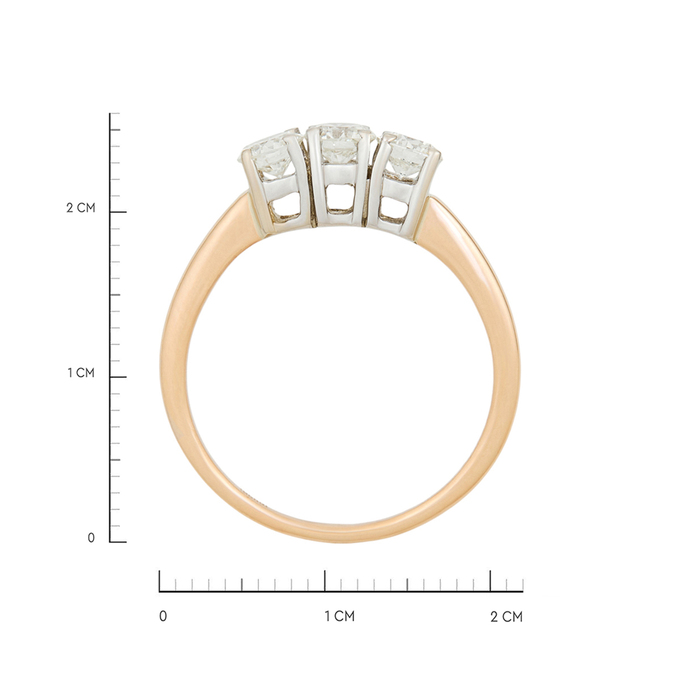 Кольцо из золота 585 пробы c бриллиантами, Л 2809 7526 за 209000