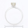 Кольцо из белого золота 585 пробы c 1 бриллиантом Л37051237 фото 4