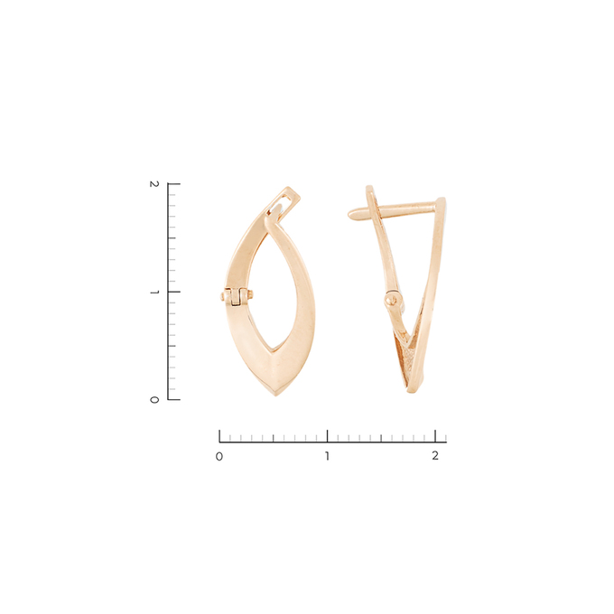 Серьги из золота 585 пробы