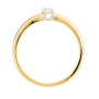 Кольцо из комбинированного золота 585 пробы c 1 бриллиантом Л22114704 фото 3