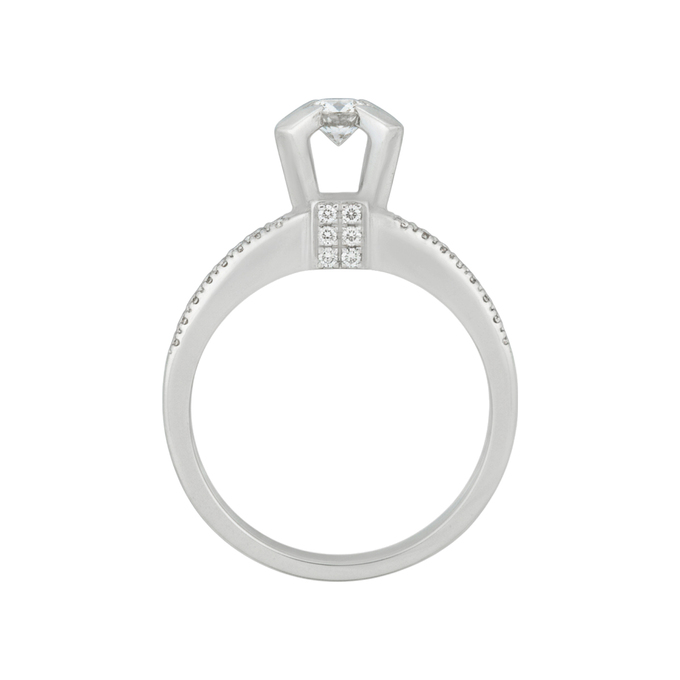 Кольцо из золота 585 пробы c бриллиантами, Л 3606 6015 за 116720