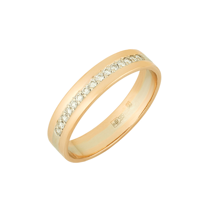 Кольцо из золота 585 пробы c бриллиантами, Л 1615 8606 за 34320