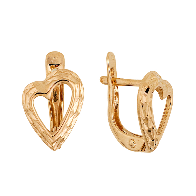 Серьги из красного золота 585 пробы