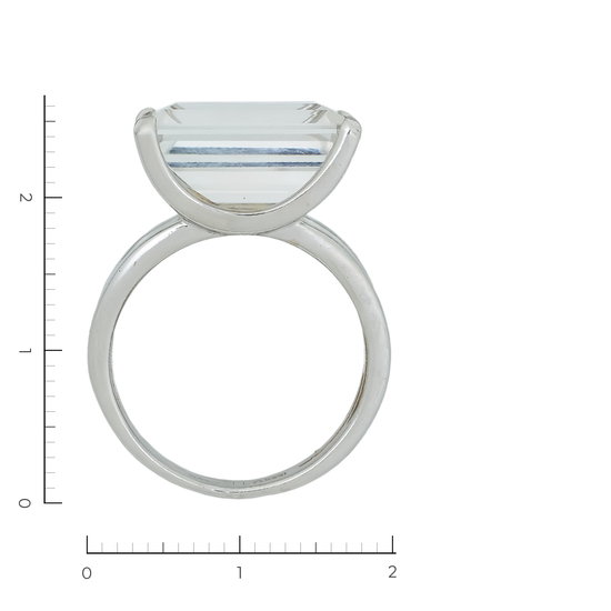 Кольцо из белого золота 585 пробы c 1 топазом, Л47095756 за 59600