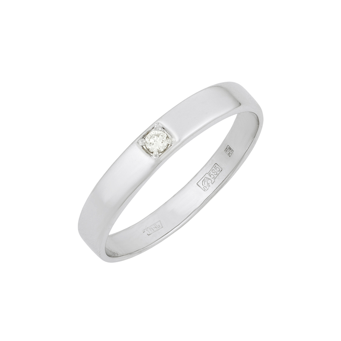 Кольцо из золота 585 пробы c бриллиантом