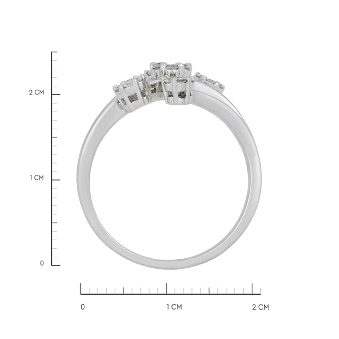Кольцо из золота 585 пробы c бриллиантами, Л 3706 6703 за 64720