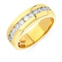 Кольцо из желтого золота 750 пробы c 11 бриллиантами 092109 фото 1