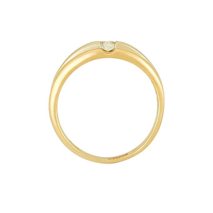 Кольцо из золота 585 пробы c бриллиантом, Л 6602 7307 за 36800