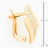 Серьги из комбинированного золота 585 пробы