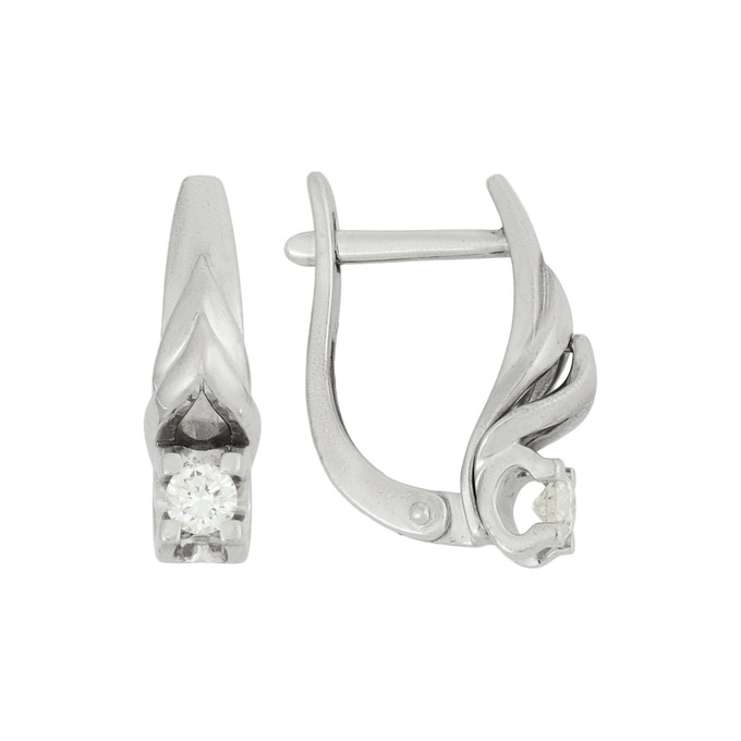 Серьги из золота 585 пробы с бриллиантами, Л 6302 3483 за 40800