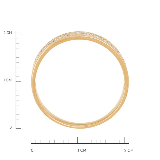 Кольцо из золота 585 пробы c бриллиантами, Л 2509 2040 за 30000