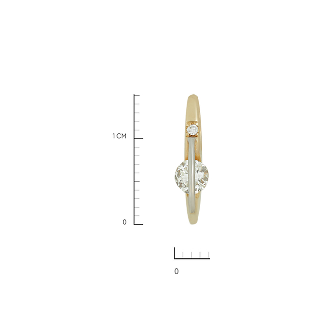 Подвеска из золота 585 пробы c бриллиантами, Л 1911 8250 за 24720