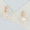 Серьги из золота 585 пробы c фианитами
