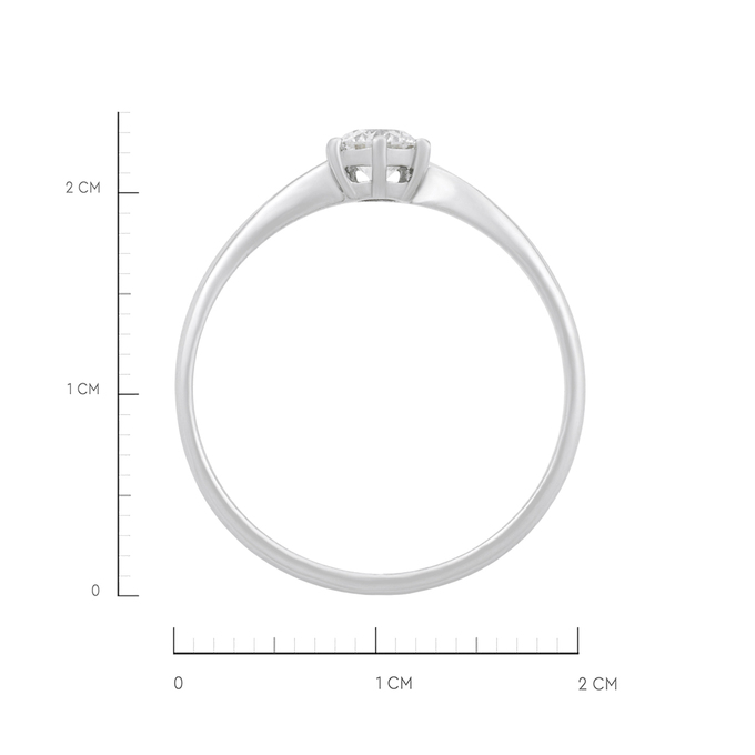Кольцо из золота 585 пробы c бриллиантом, Л 0616 6440 за 55520