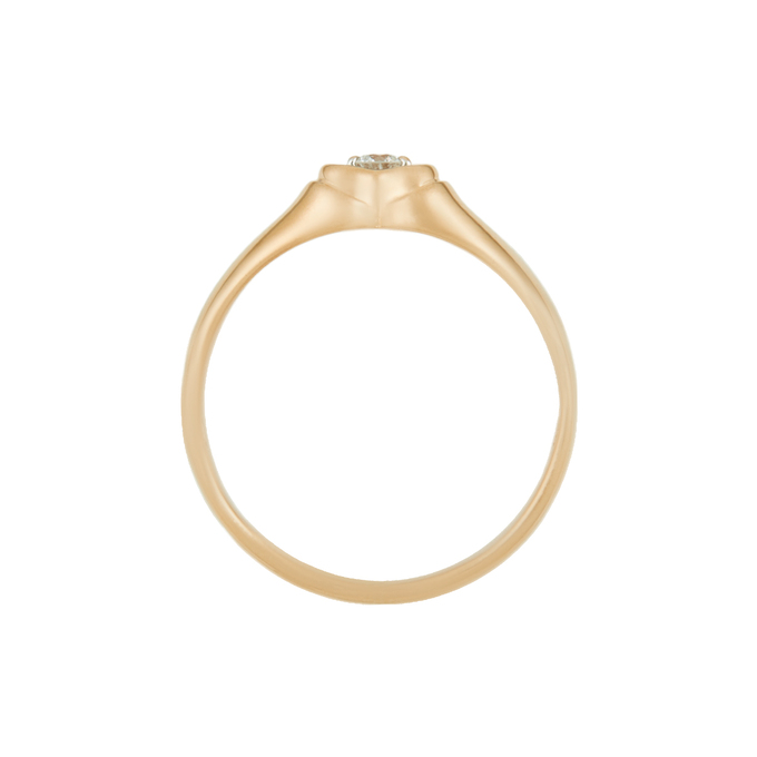 Кольцо из золота 585 пробы c бриллиантом, Л 2811 9181 за 22320