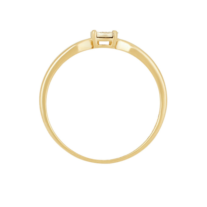 Кольцо из золота 585 пробы c бриллиантом, Л 4710 8549 за 13520