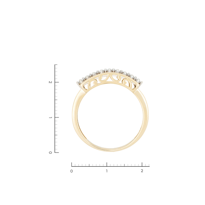 Кольцо из золота 585 пробы c 37 фианитами, Л 3013 5226 за 25920