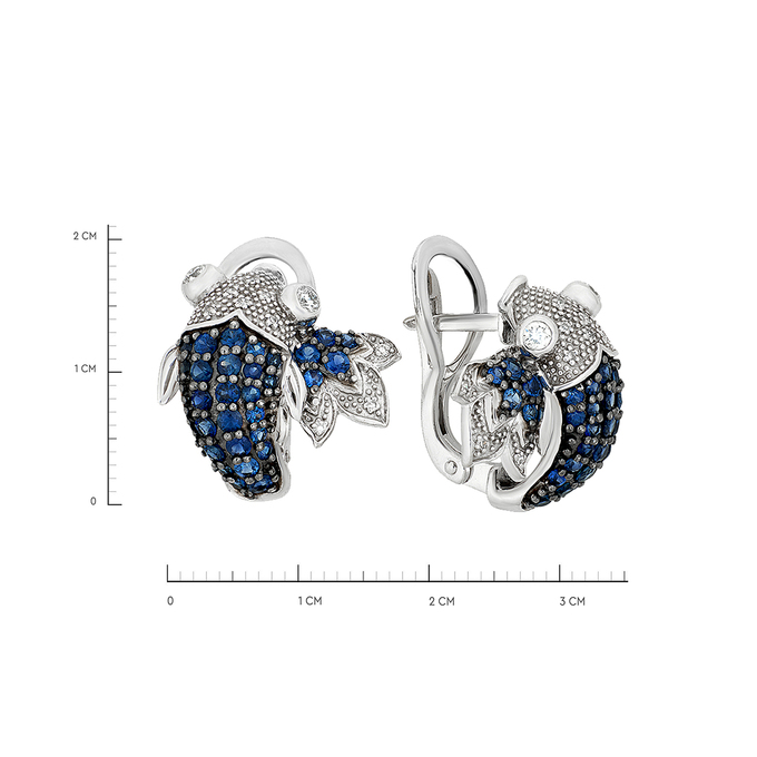 Серьги и Кольцо с сапфирами и бриллиантами, К 0000 2762 за 313000