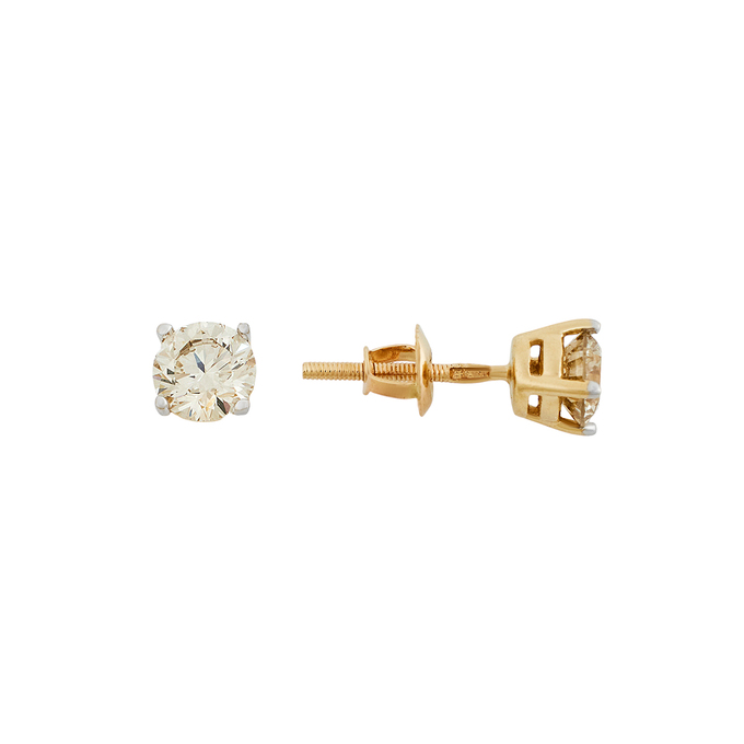 Серьги из золота 585 пробы c бриллиантами, К 0000 3338 за 145000