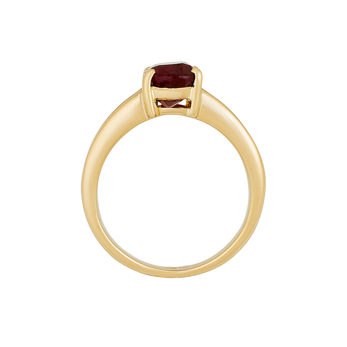 Кольцо из золота 750 пробы c рубином и бриллиантами, Л 2811 6702 за 280000